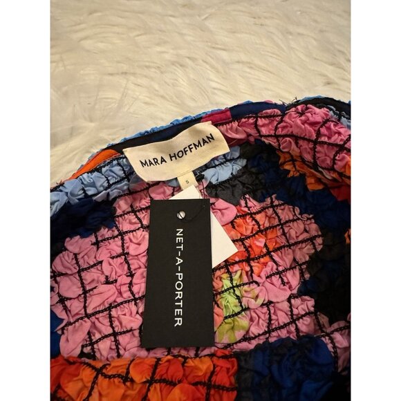 Mara Hoffman New Laura Dress Popcorn Mini Multicolor Floral Small - Picture 4 of 5